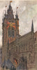 DOUAI. The Town Hall. Nord 1916 old antique vintage print picture
