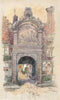 VEURNE FURNES. The Fish Market. Ypres. Belgium 1916 old antique print picture