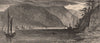 NEW YORK STATE. The Storm King and Crow's Nest. Sailing boats. Hudson 1874