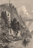 NEW YORK STATE. The Hudson at Cozzens's.  1874 old antique print picture