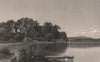 NEW YORK STATE. Mouth of the Moodna, on the Hudson 1874 old antique print