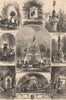 PHILADELPHIA. Fountains in the city. Pennsylvania 1874 old antique print
