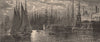 PHILADELPHIA. Coal Depot, Port Richmond, on the Delaware 1874 old print