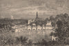PHILADELPHIA. Fairmount water-works. Pennsylvania 1874 old antique print