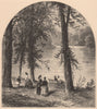 PHILADELPHIA. The Schuylkill-view from Landsdowne 1874 old antique print