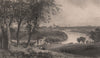 PHILADELPHIA. View from Belmont (West Park. ) . Pennsylvania 1874 old print
