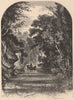 PHILADELPHIA. Drive along the Wissahickon 1874 old antique print picture