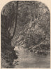 PHILADELPHIA. Wissahickon, near Paper-Mill Bridge 1874 old antique print