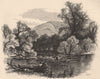 MASSACHUSETTS. Mount Tom from Oxbow 1874 old antique vintage print picture