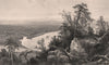 MASSACHUSETTS. Connecticut Valley from Mount Tom 1874 old antique print