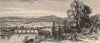 MASSACHUSETTS. Connecticut Valley, from Rocky Mountain, Greenfield 1874 print