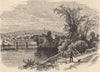 VERMONT. Brattleboro 1874 old antique vintage print picture
