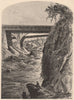 VERMONT. Bellows Falls 1874 old antique vintage print picture