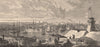BALTIMORE. View from Federal Hill. Maryland 1874 old antique print picture