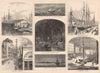 BALTIMORE.Pungies Ft McHenry Locust Pt Calvert St Spear's Wharf Exchange Pl 1874