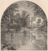 MARYLAND. Mill on Jones's falls 1874 old antique vintage print picture