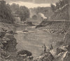MARYLAND. The Patapsco at Ilchester 1874 old antique vintage print picture