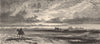 WYOMING. Red Buttes, Laramie Plains 1874 old antique vintage print picture