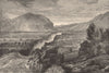 UTAH. Weber River-entrance to Echo Canon 1874 old antique print picture
