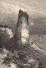 UTAH. Monument Rock, Echo Canon 1874 old antique vintage print picture