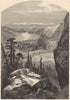CALIFORNIA. Donner Lake, Nevada 1874 old antique vintage print picture