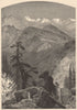 SIERRA NEVADA. Summit of the Sierras. California 1874 old antique print