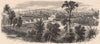 HARRISBURG. View from Brant's Hill. Pennsylvania 1874 old antique print