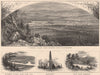 PENNSYLVANIA. Wyoming Valley Prospect Rock Wilkes-Barre Kingston Camp Hill 1874