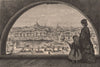 BOSTON. View from Steeple of Arlington Street Church. Massachusetts 1874 print