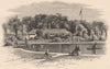 BOSTON. Scene in the Public Garden. Massachusetts 1874 old antique print