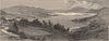 NEW YORK STATE. Lake George, from Glen's-Falls Road 1874 old antique print