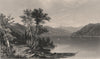 NEW YORK STATE. Lake George 1874 old antique vintage print picture