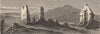 NEW YORK STATE. Fort Ticonderoga 1874 old antique vintage print picture