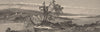 NEW YORK STATE. Fort Ticonderoga, from Eastern Shore 1874 old antique print