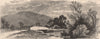 MASSACHUSETTS. Lenox Station. Cattle & cart. Housatonic 1874 old antique print