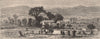MASSACHUSETTS. View from the Ledge, Lenox. Housatonic 1874 old antique print