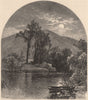 MASSACHUSETTS. Hoosac River, North Adams. Housatonic 1874 old antique print