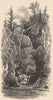 MASSACHUSETTS. Profile Rock, North Adams. Housatonic 1874 old antique print