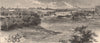 MINNEAPOLIS. St. Anthony & falls. Minnesota. Mississippi river 1874 old print