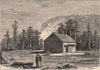 GENESEE VALLEY. Indian Council House. Cannon. New York State 1874 old print