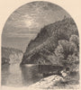 GENESEE VALLEY. High Banks, Mount Morris. New York State 1874 old print