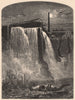 ROCHESTER, NY. West Side, Upper Falls of the Genesee. New York State 1874