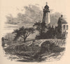ROCHESTER, NY. Light-house, Charlotte. Genesee valley. New York State 1874