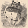 ST LAWRENCE RIVER. Paddle Steamer in the rapids. New York State/Quebec 1874