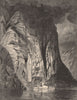 QUEBEC. Under Trinity Rock, Saguenay. Paddle steamer.  1874 old antique print