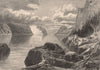 QUEBEC. Point Noir, Trinity Rock, and Cape Eternity, Saguenay River 1874 print