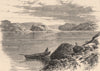 QUEBEC. St. Louis Island, from West Bank of Saguenay 1874 old antique print