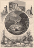 NEW HAMPSHIRE. Portsmouth and Isles of Shoals 1874 old antique print picture
