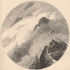 ADIRONDACKS. Ascent of Whiteface Mountain. New York State 1874 old print