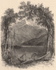 ADIRONDACKS. Whiteface Mountain, from Lake Placid. New York State 1874 print